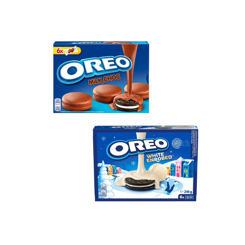 Oreo White Choco & Milk Choco 246g
