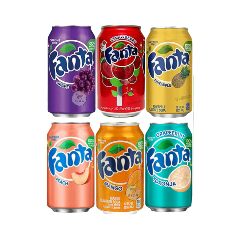 Fanta Fat Can 355ml – All flavors Available