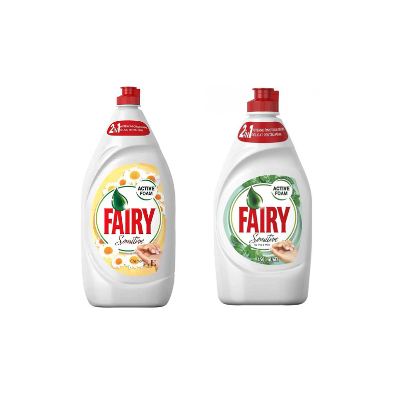 Fairy Sensitive 450ml – Full Range Available