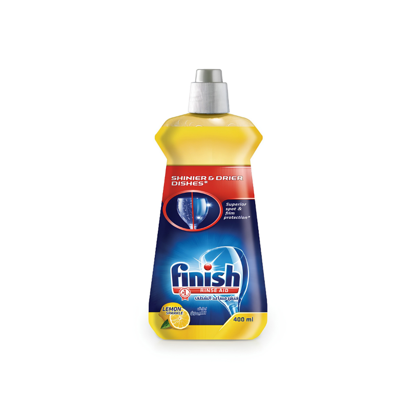 Finish Dishwasher Rinse Aid 400ml Lemon