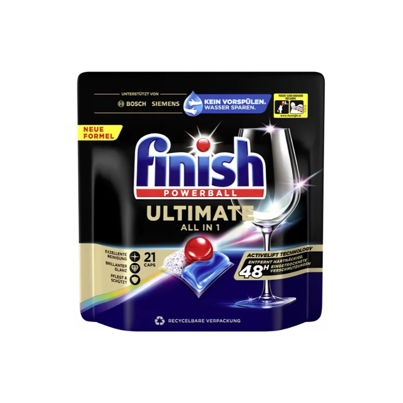 Finish Ultimate Fresh Dishwasher Caps 21 pcs