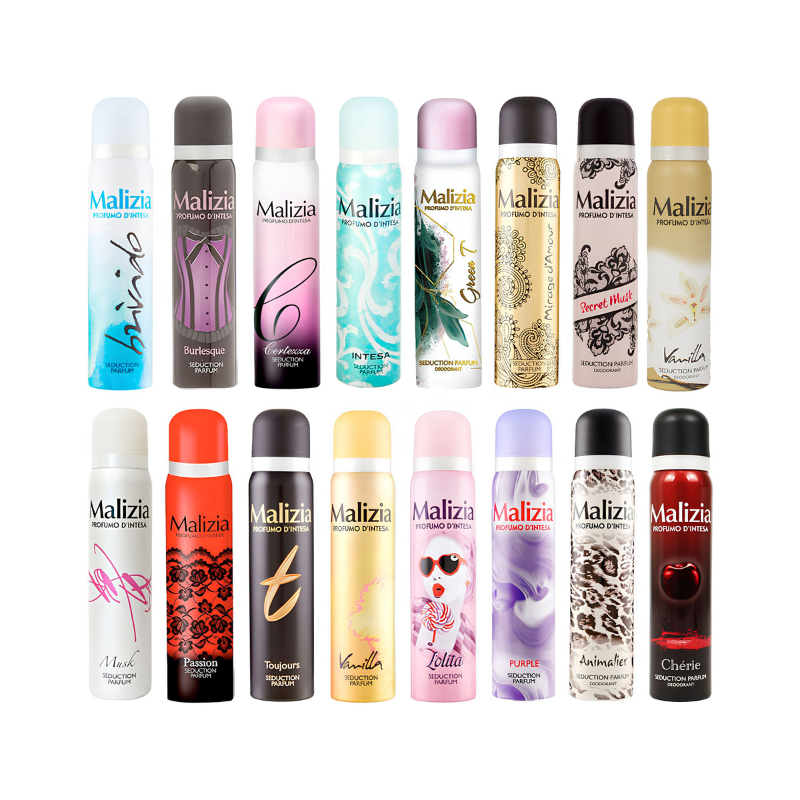 Malizia Deo Spray 100ml – All Range Available