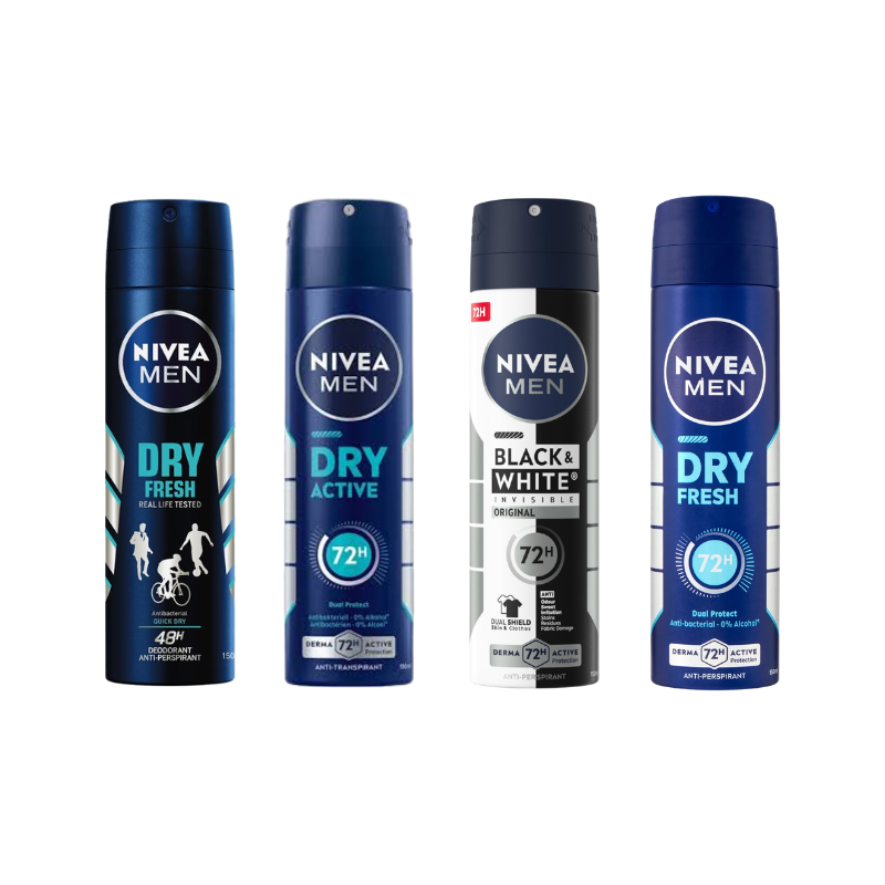 Nivea Deo Men Spray 150ml – All Range Available