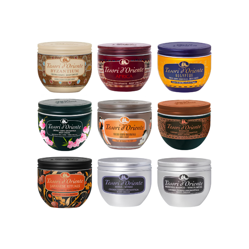 Tesori d’Oriente Body Cream 300ml – All Range Available